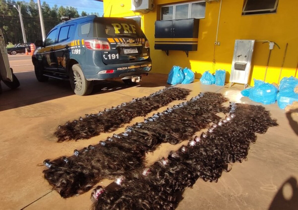 Cabelo humano é apreendido pela PRF