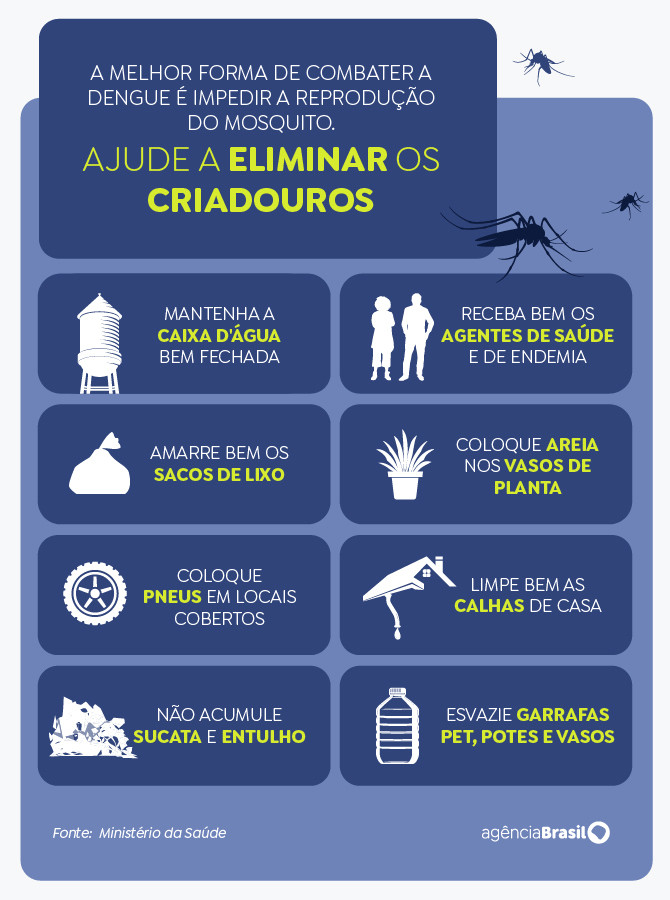 Dengue: Brasil tem 12 mortes e mais de 120 mil casos prováveis