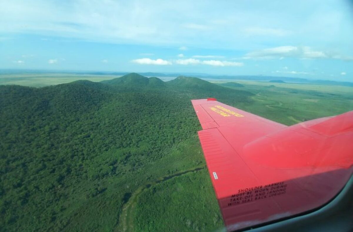 Bombeiros continuam monitorando a região da Serra do Amolar no Pantanal