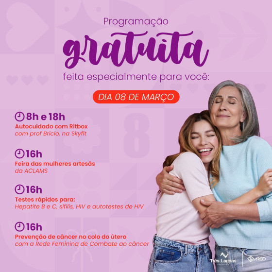Cronograma especial com atividades para o Dia Internacional da Mulher