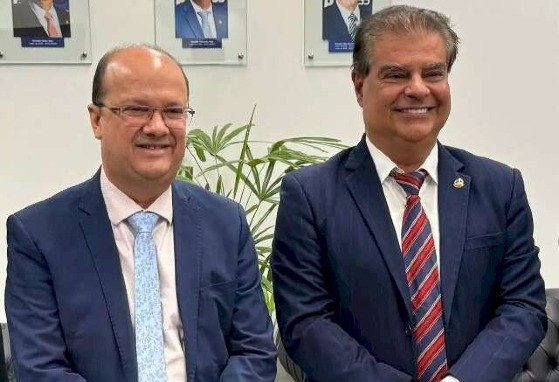 Barbosinha com o senador Nelsinho Trad