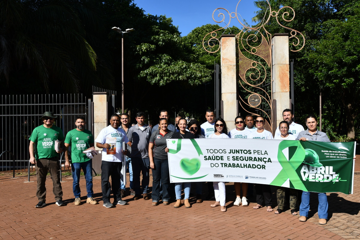 TRT realizou panfletagem sobre o &ldquo;Abril Verde&rdquo;