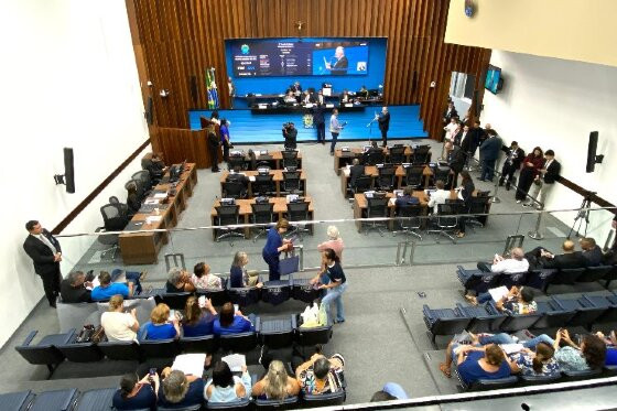 Sessão plenária na Assembleia Legislativa de Mato Grosso do Sul