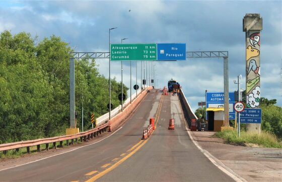 Reparos ponte sobre o Rio Paragaui