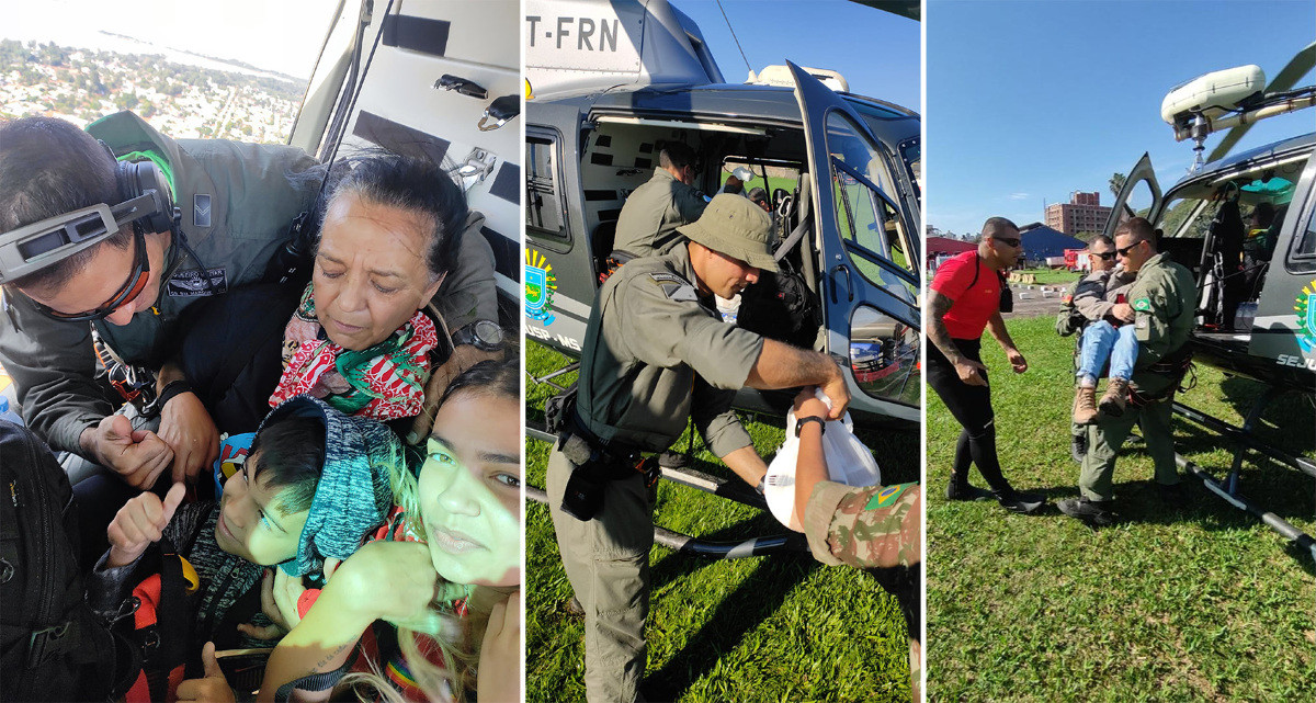 Rio Grande do Sul: Helicóptero esquilo de Mato Grosso do Sul já resgatou 25 pessoas
