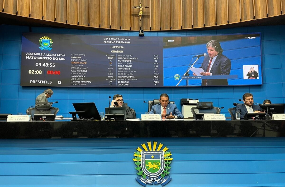 Assembleia Legislativa de Mato Grosso do Sul vota quatro projetos nesta terça-feira