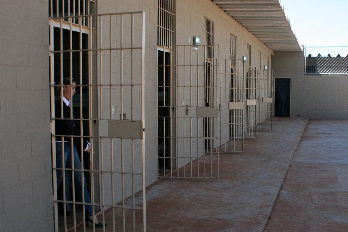 Foto ilustrativa de sistema penitenciário, presídio, celas, detenção
