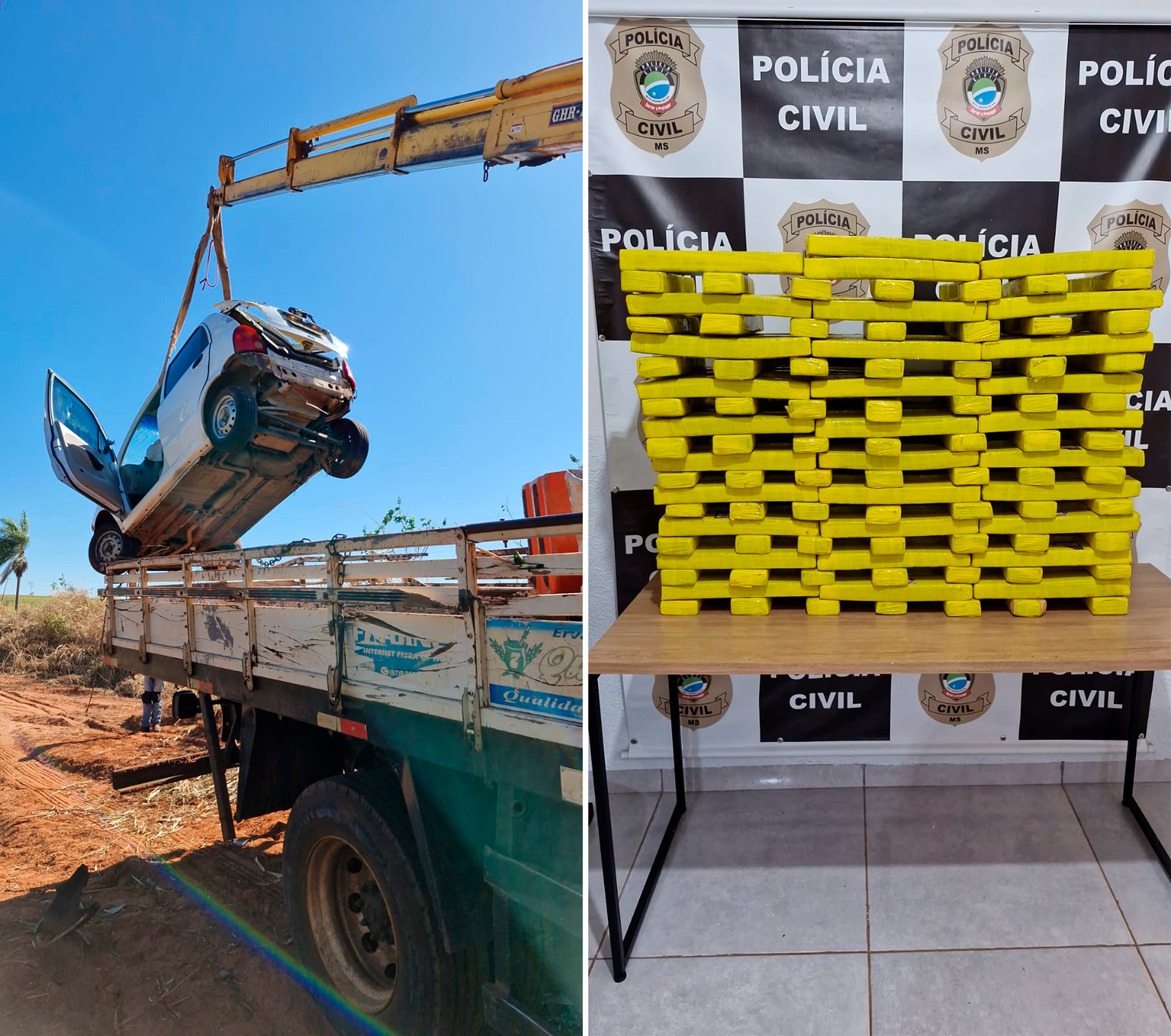 Arma, carro e maconha são apreendidas em Tacuru