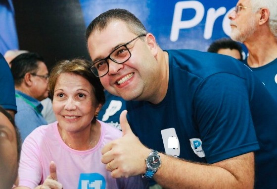 Alan Guedes com a senadora Tereza Cristina, ambos do PP