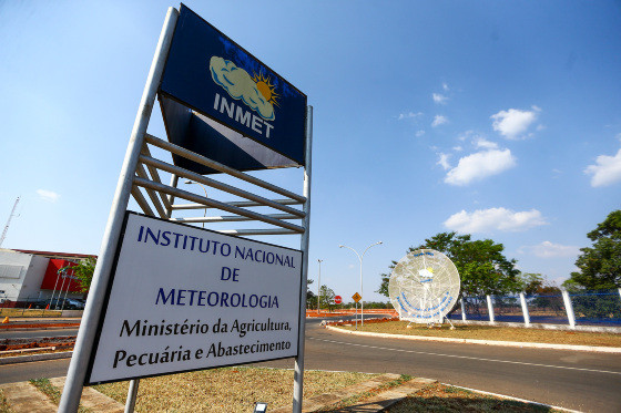 Fachada do instituto nacional de meteorologia (INMET), em Brasília