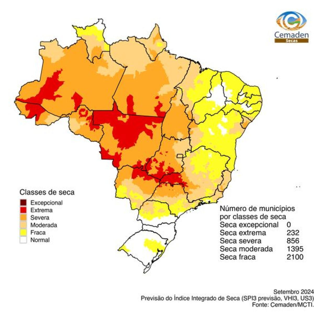 Seca extrema: ação humana é uma das causas principais do fenômeno climático