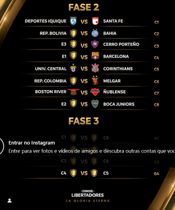 Sorteio dos jogos da CONMEBOL Libertadores Pré-Libertadores 2025