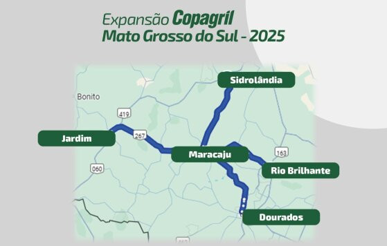 Cooperativa Agroindustrial Copagril - Mapa de investimentos