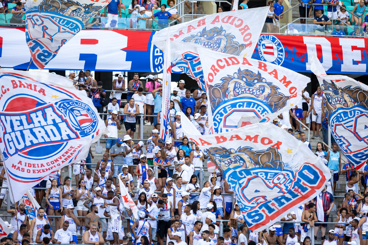 Torcida do Bahia na Fonte Nova - Copa do Nordeste 2025