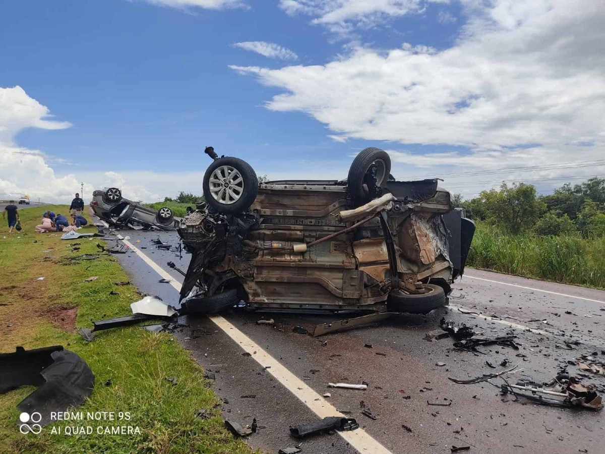 Quatro pessoas ficam feridas em acidente na BR-163 em São Gabriel