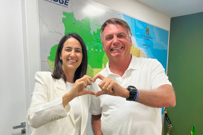 Gianni Nogueira e Jair Bolsonaro