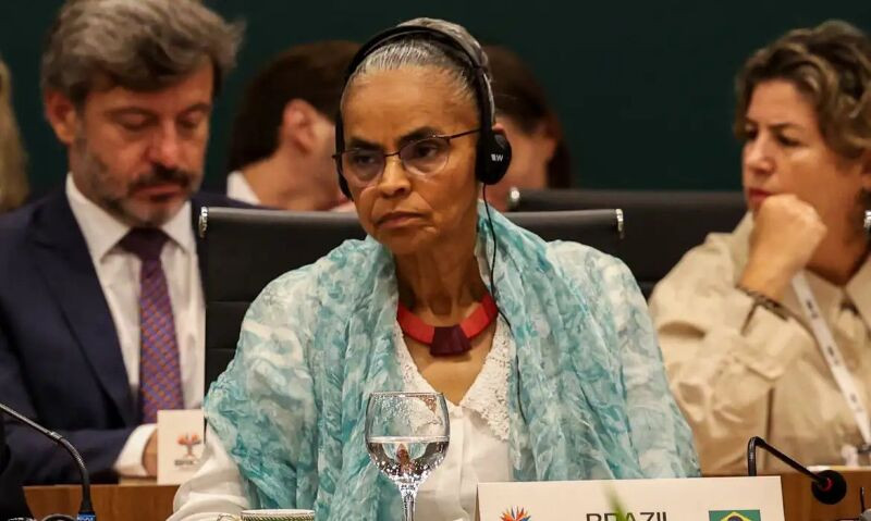 Brasília (DF), 03/04/2025.- A ministra do Meio Ambiente e Mudança do Clima, Marina Silva, participa da 11ª reunião dos ministros de Meio Ambiente do Brics, sob a presidência brasileira