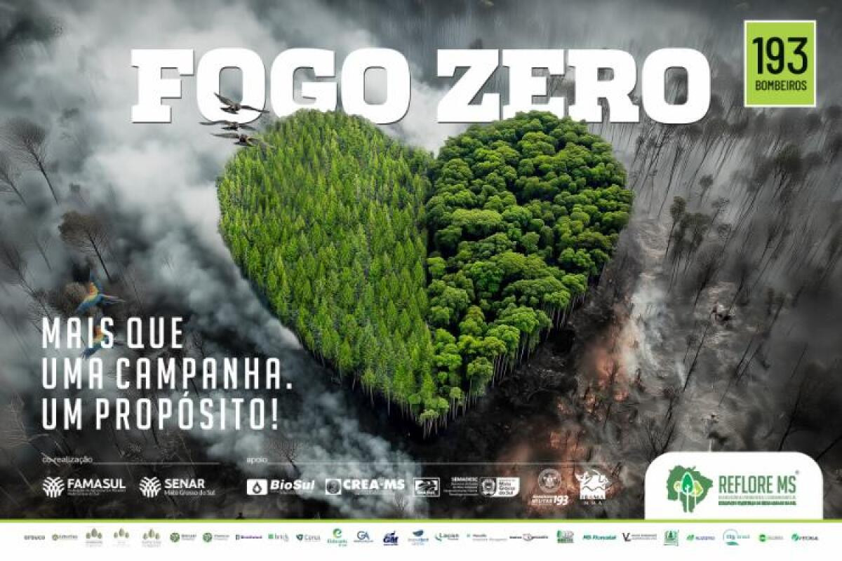 Campanha Fogo Zero reforça combate a incêndios com ações integradas em Mato Grosso do Sul 