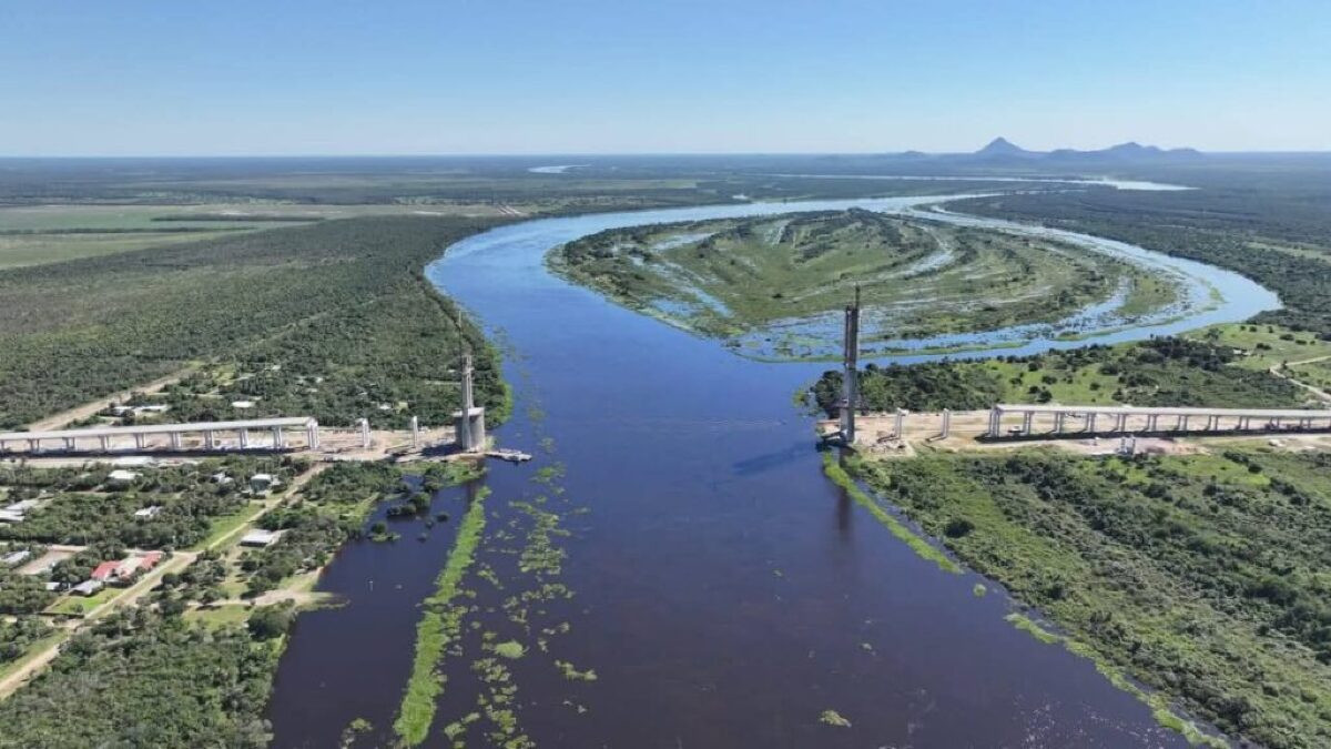 Construção da Ponte da Rota Bioceânico Maio 2025