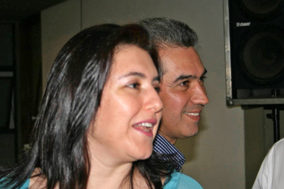 Simone Tebet e Reinaldo Azambuja
