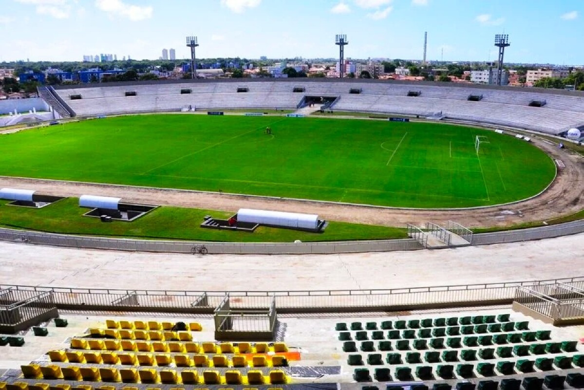 Estádio Almeidão na  Paraíba - Copa do Brasil Feminina 2025