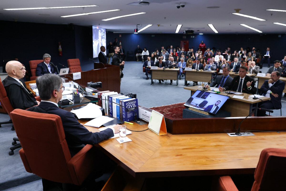 Jair Bolsonaro é interrogado por Alexandre de Moraes em ação penal da trama golpista