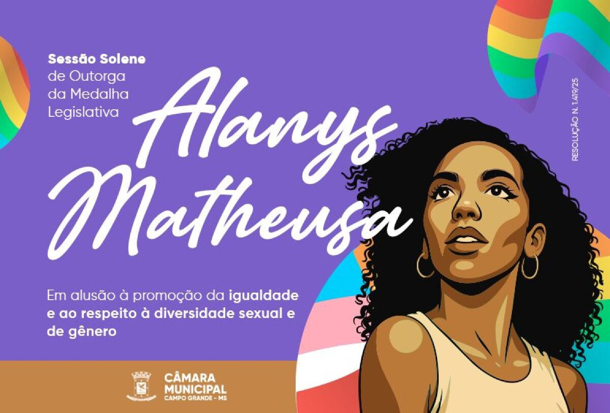 Câmara entrega Medalha Alanys Matheusa em sessão solene hoje