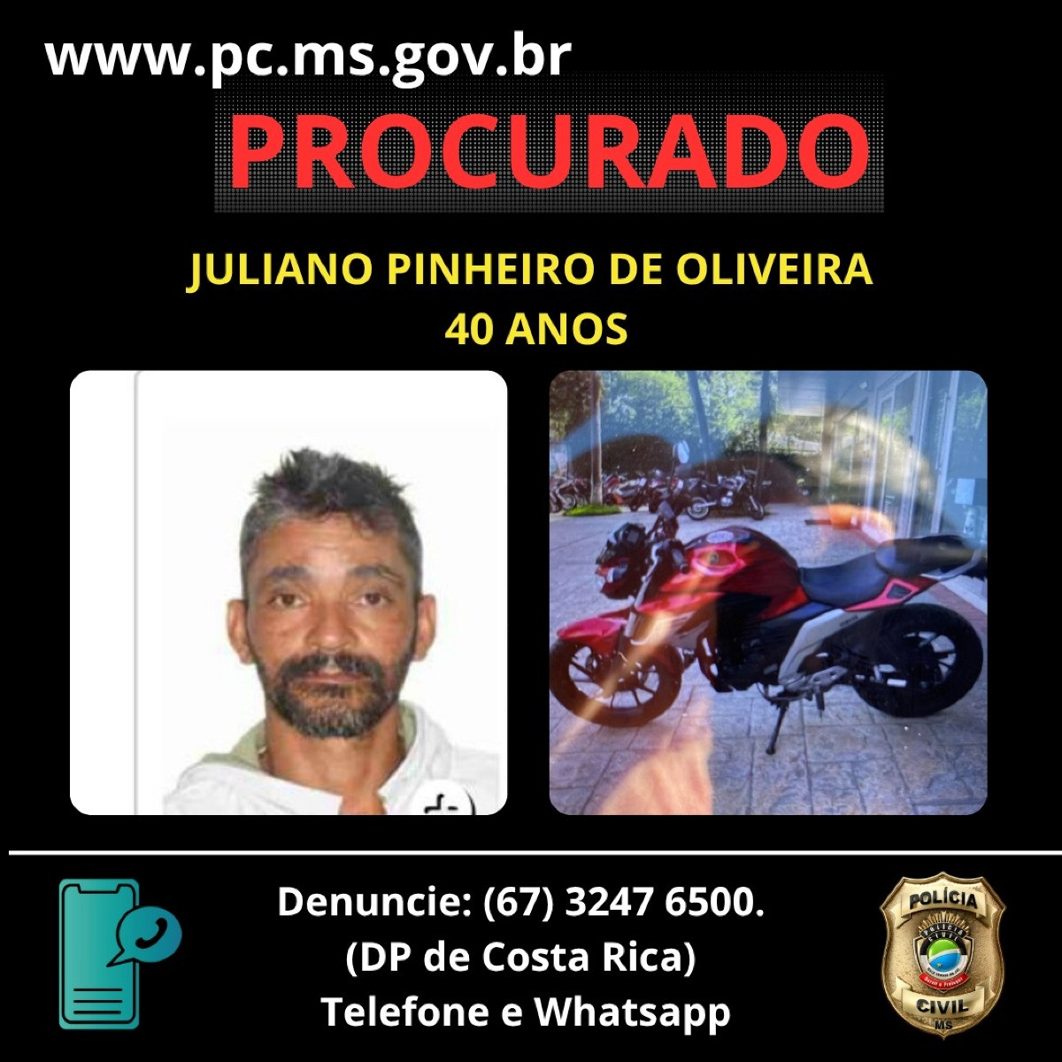 Suspeito de feminicídio é procurado após matar companheira com golpe no pescoço em Costa Rica