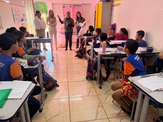 Projeto leva horta escolar para 115 alunos da zona rural de Água Clara