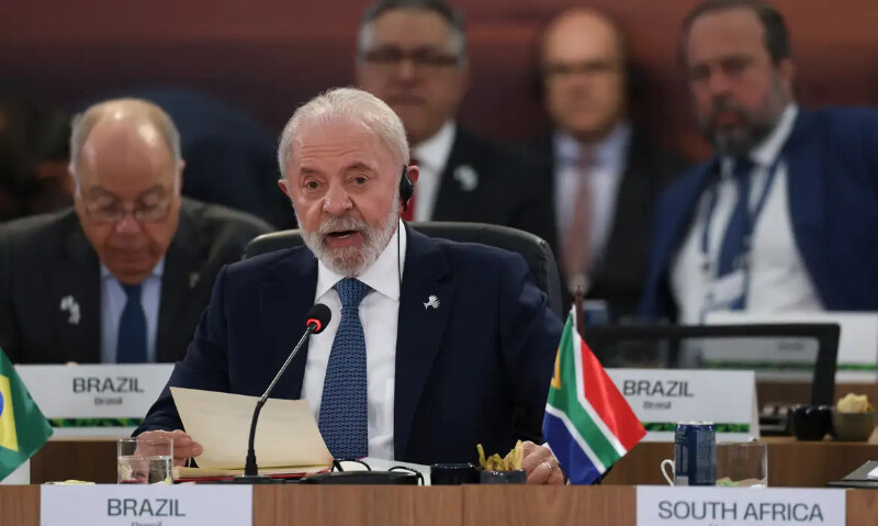 Rio de Janeiro (RJ), 07/07/2025 - O presidente do Brasil, Luiz Inácio Lula da Silva durante abertura da plenária Meio ambiente, COP 30 e saúde global, no BRICS, no Museu da Arte Moderna do Rio de Janeiro (MAM-RJ)