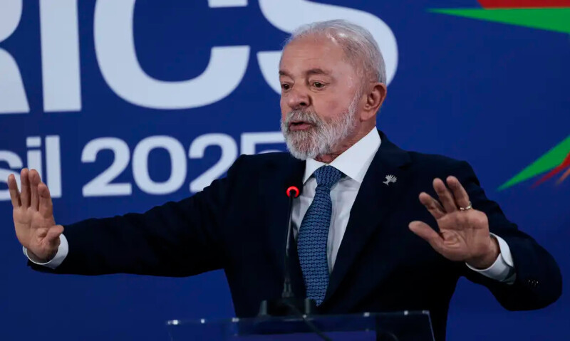 Rio de Janeiro (RJ), 07/07/2025 - Presidente Luiz Inácio Lula da Silva, durante pronunciamento ao final do Brics