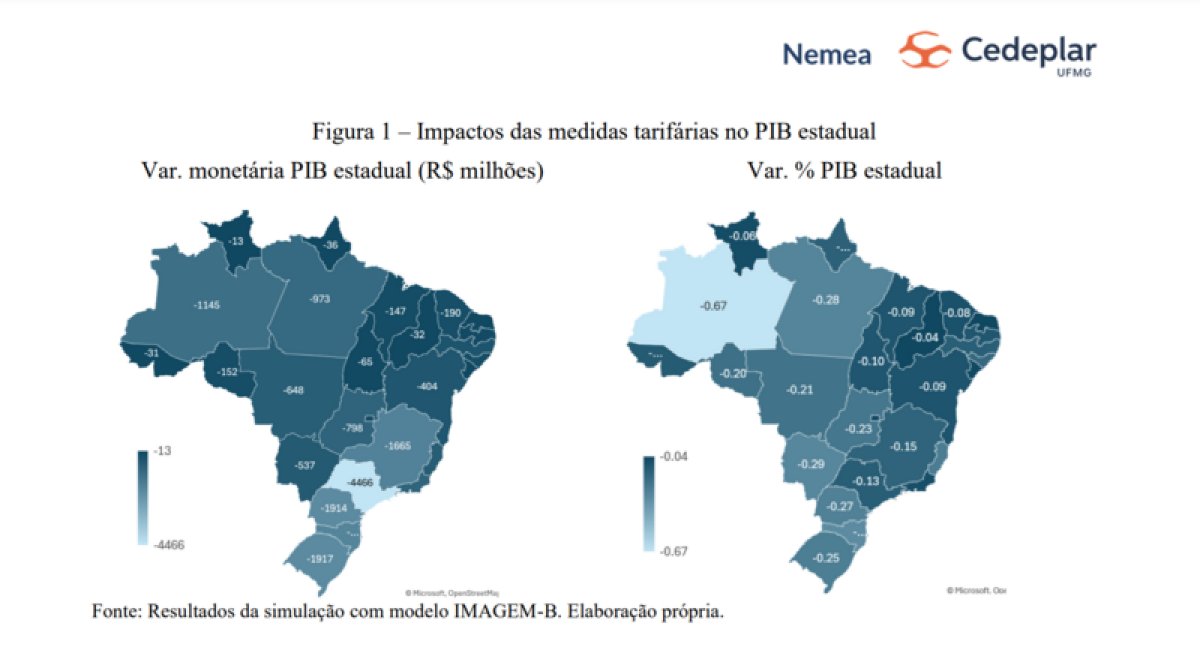 Tarifaço dos EUA: veja quais setores e estados devem ter mais prejuízos