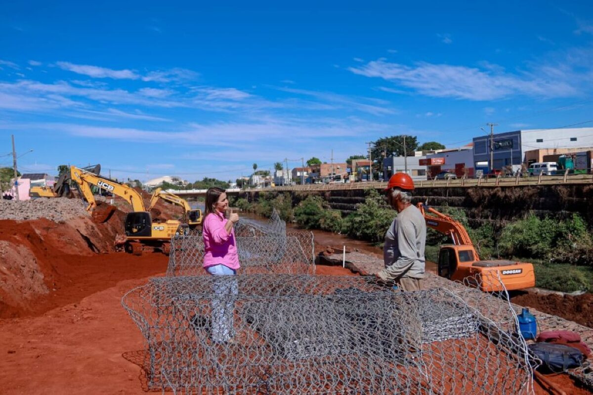 Metade das obras no Rio Anhanduí já está concluída em Campo Grande