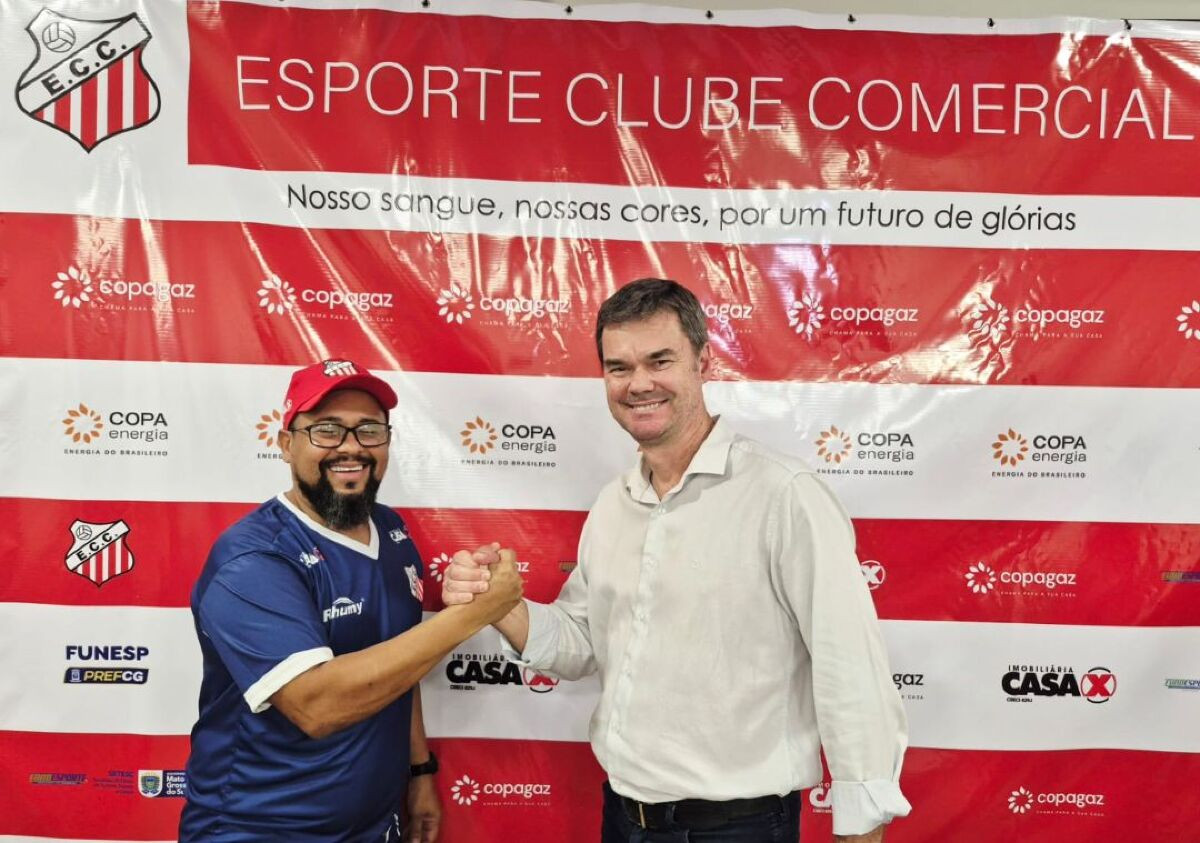 Tiago Batizoco e Presidente Marlon Brandt do Comercial