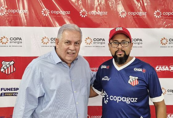 Presidente Estevão Petrallás da FFMS e Técnico Tiago Batizoco
