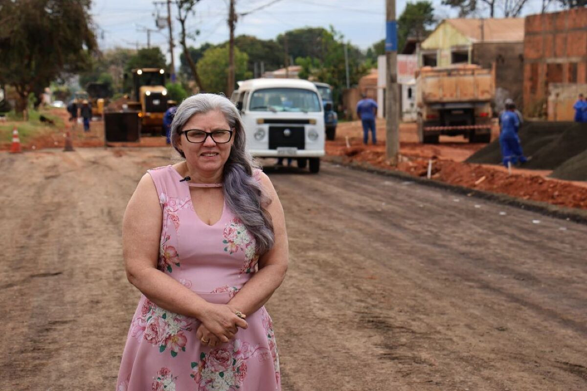 Bairro Nova Lima Asfalto - Obra do Governo de MS - Silvana Mota