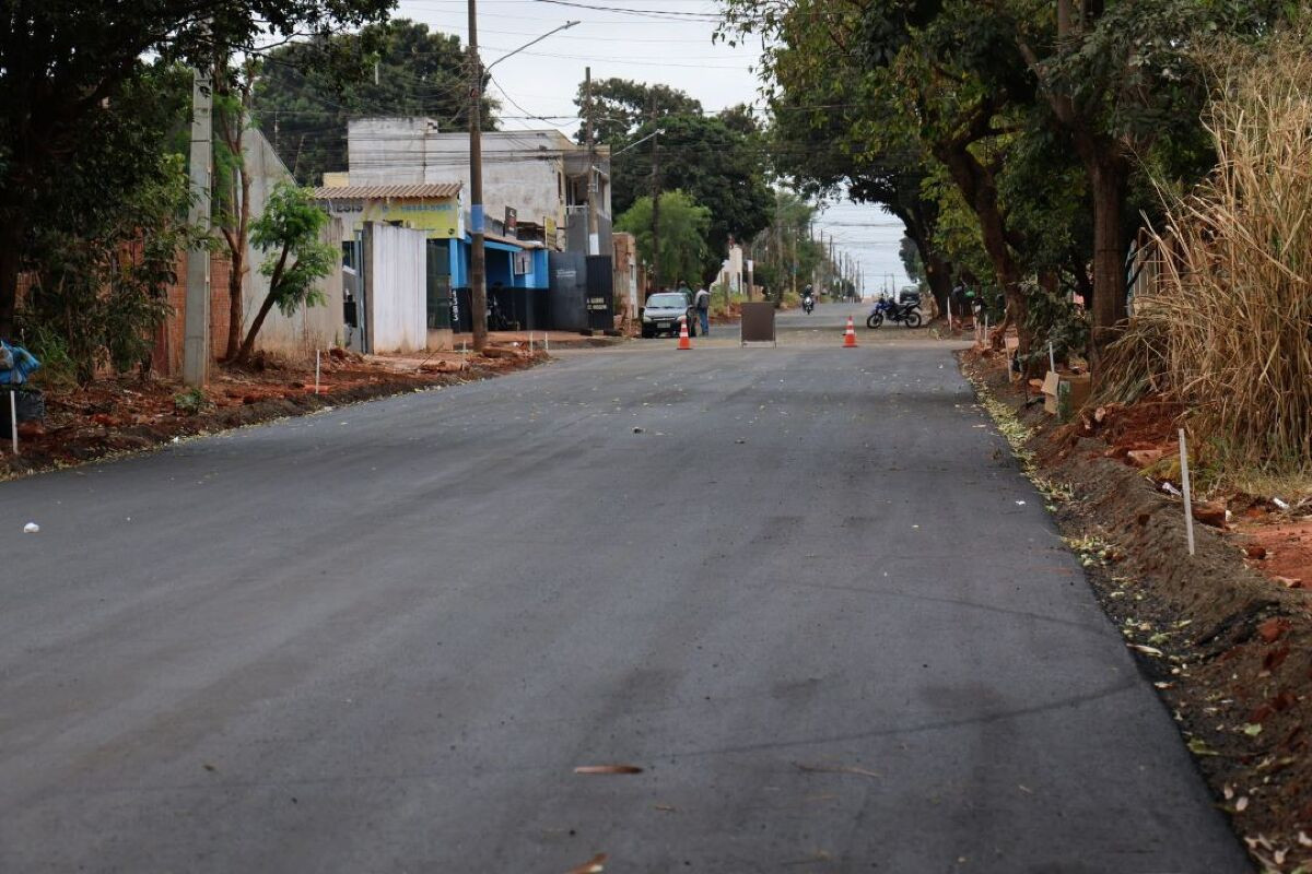 Bairro Nova Lima Asfalto - Obra do Governo de MS