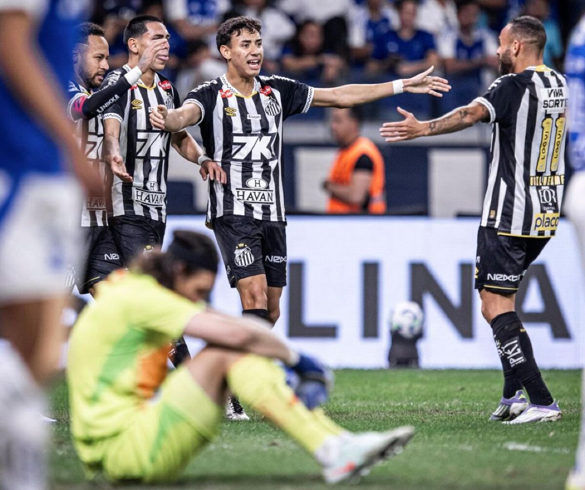 Cruzeiro 1 x 2 Santos - Campeonato Brasileiro da Série A 2025