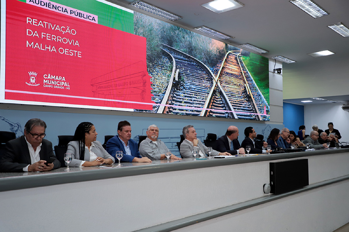 Audiência Pública da ferrovia Malha Oeste da Câmara de Campo Grande