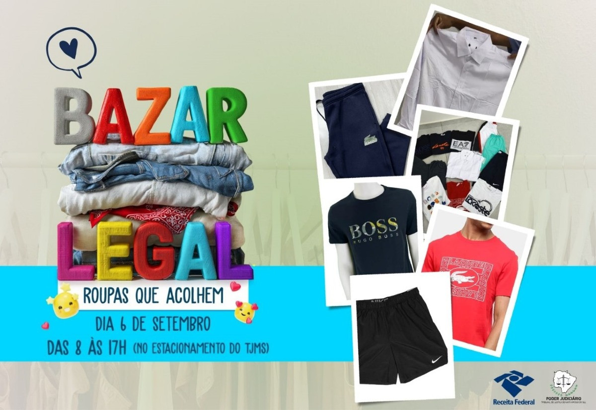 Bazar Legal oferece roupas de alto padrão por R$ 30 em Campo Grande