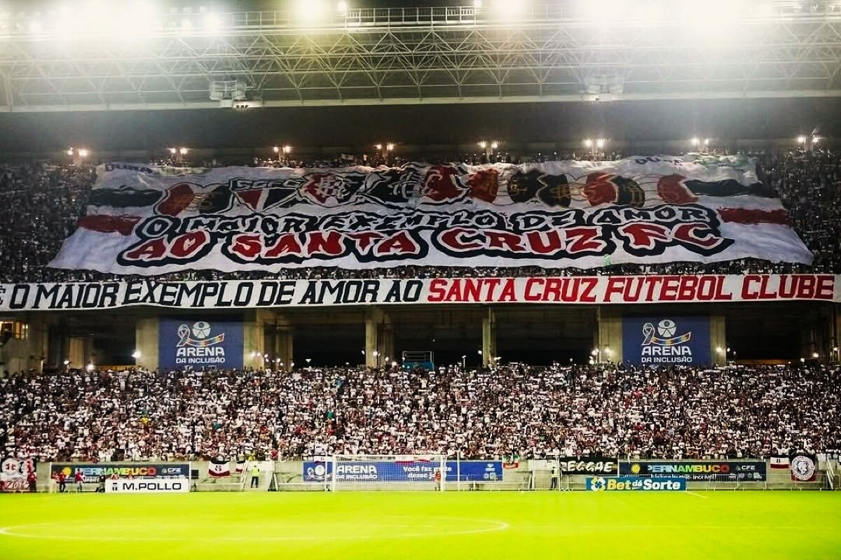 Santa Cruz 1  x 0  América-RN - Série D do Brasileirão 2025 - Torcida do Santa Cruz