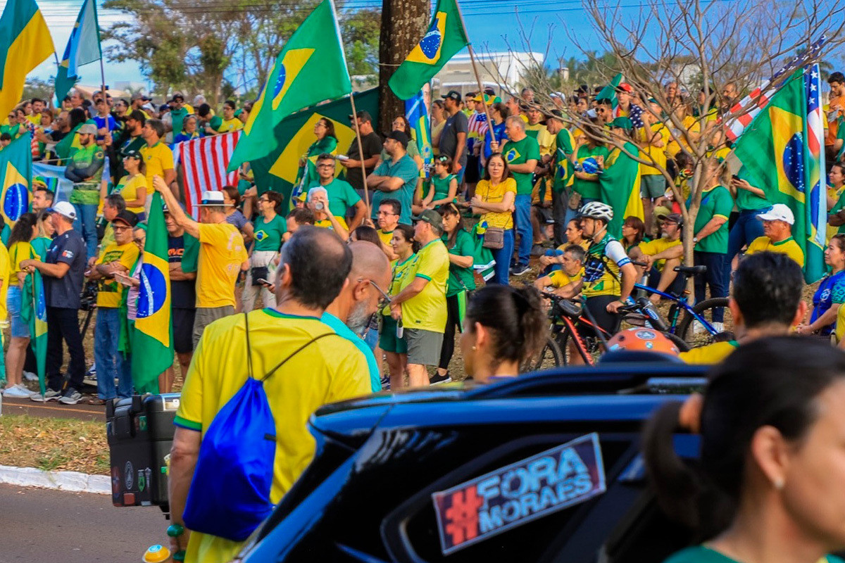 Em Campo Grande, Bolsonaristas realizam ato pró-anistia e impeachment de Moraes
