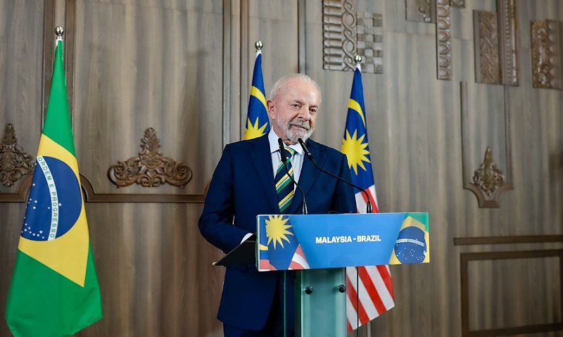 Kuala Lampur, 27/10/2025 - Presidente da República, Luiz Inácio Lula da Silva, durante encontro com a imprensa