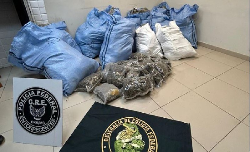 Polícia Federal apreende mais de 200 quilos de drogas em Corumbá durante operações