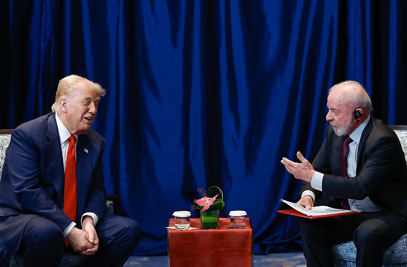 Kuala Lampur/Malásia - 26/10/2025 - POLITICA - Presidente da República, Luís Inácio Lula da Silva, durante Encontro com o Presidente dos Estados Unidos, Donald Trump, durante o 47ª Cúpula da Associação de Nações do Sudeste Asiático - ASEAN