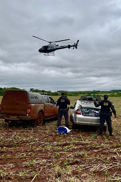 Homem é preso com 600 quilos de maconha após perseguição na MS-164