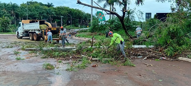 Defesa Civil, Sisep e Guarda Municipal atuam em limpeza, desobstrução e monitoramento de vias