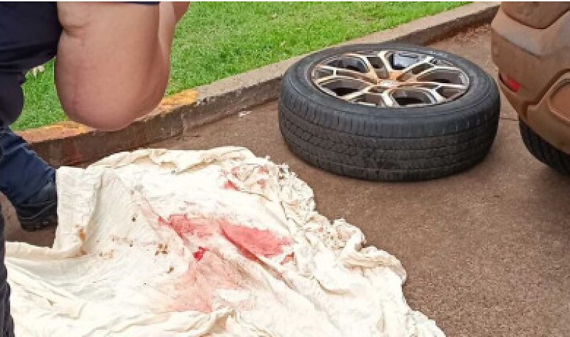 O crime foi descoberto quando a polícia localizou o carro roubado na manhã do último sábado (15)