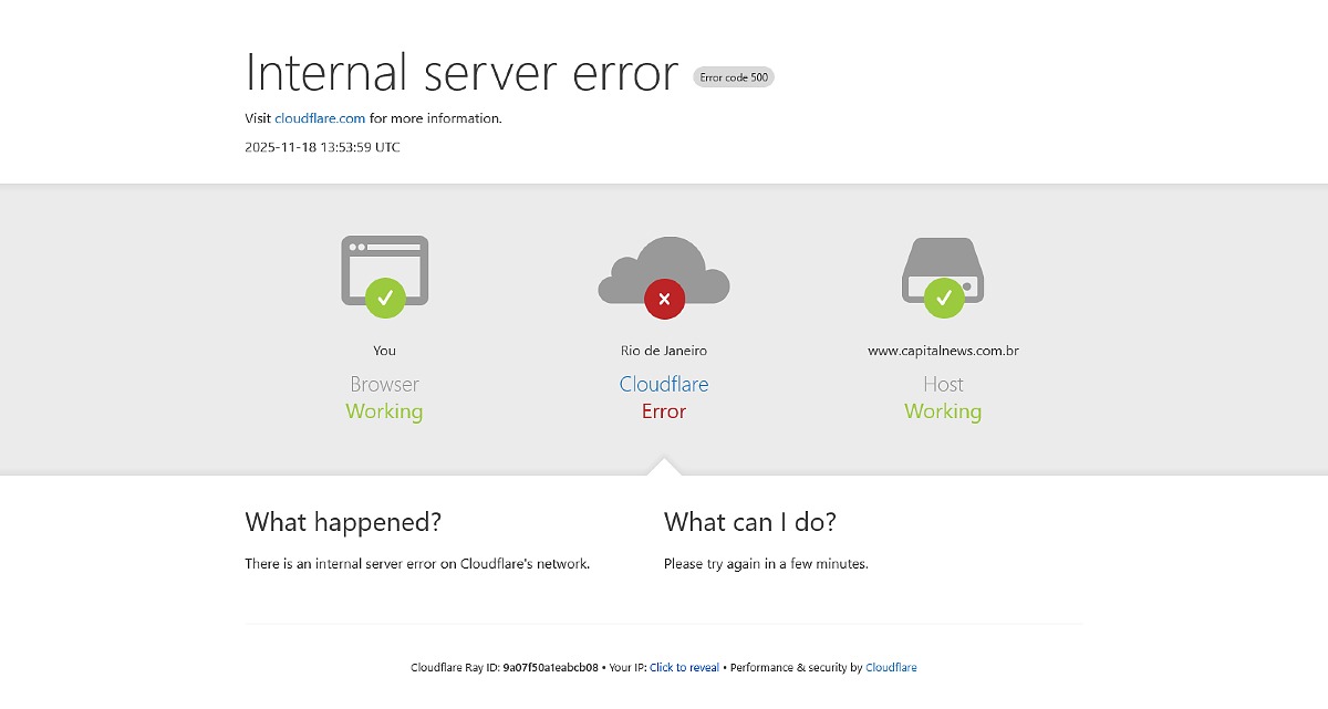 Instabilidade na Cloudflare deixa diversos sites ao redor do mundo fora do ar; plataformas como ChatGPT, X foram afetadas