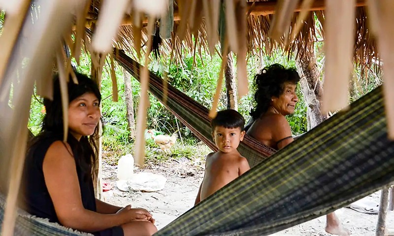Awá-guajas que vivem em aldeia mantêm contato com índios isolados